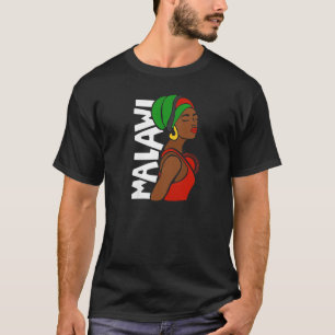 Camiseta Malawi Malawi Bandeira Patrimônio Africano Negro É