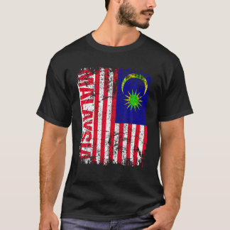 Camiseta MALAYSIA Flag Vintage - MALAYSIA - Saqueia