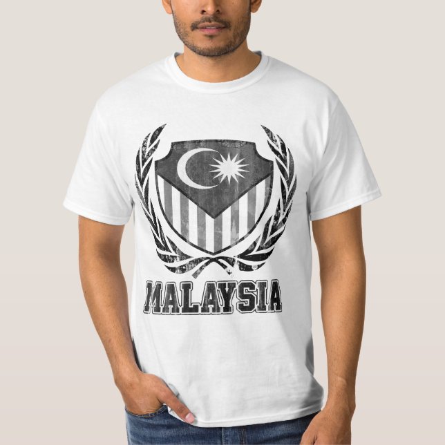 Camiseta Malaysia verdadeiro preto (Frente)