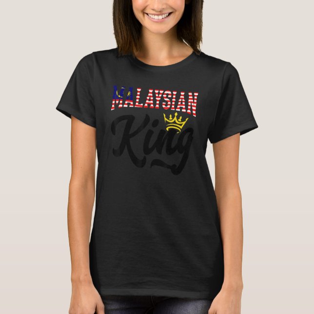 Camiseta Malaysian King Malaysia Malaysian Malaysia Flag (Frente)