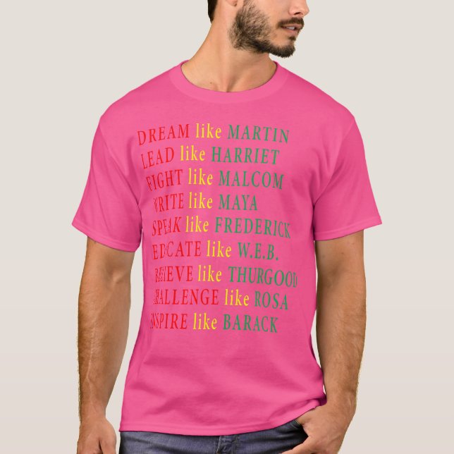 Camiseta Malcolm Martin Harriet Maya Rosa Barack (Frente)