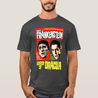 Camiseta MALDIÇÃO DE FRANKENSTEIN HORROR DE DRÁCULA vintage