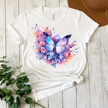 Camiseta Maldita Borboleta Aquarela