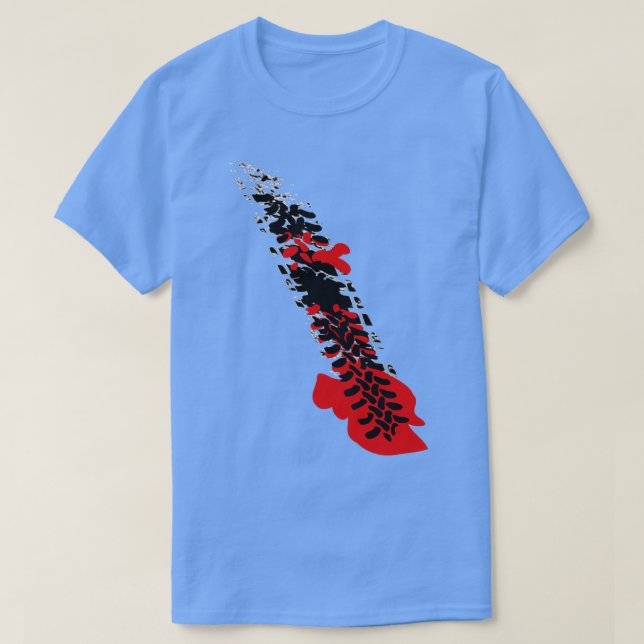 Camiseta Maldita pista de pneus (Frente do Design)