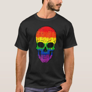 Camiseta Maldito Caveira Lgbt Orgulho gay Costume Easy Hall