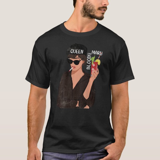 Camiseta Maldito coquetel Rainha Vodka Tomate Chili ON B (Frente)