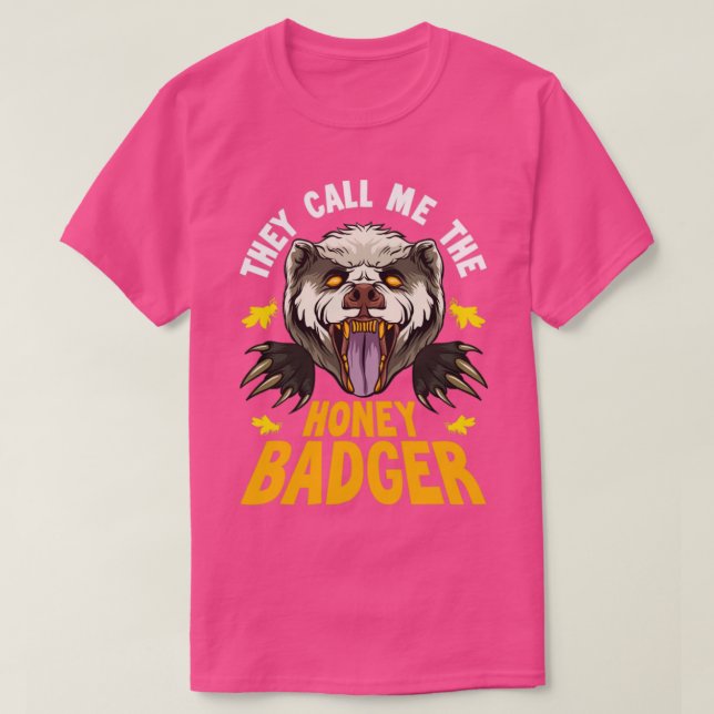 Camiseta Maldito Irritante Snarling Mel Badger (Frente do Design)