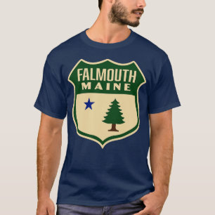Camiseta Maldito Maine Retro Pine Tree Green