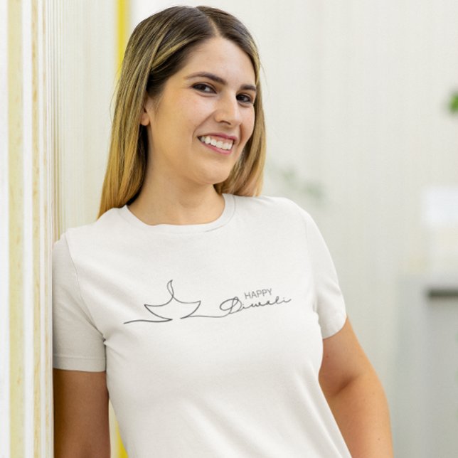 Camiseta Maldito transatlântico mínimo de Diwali (Criador carregado)