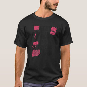 Camiseta Maldito tricô. A melhor mãe a tricotar a mãe.