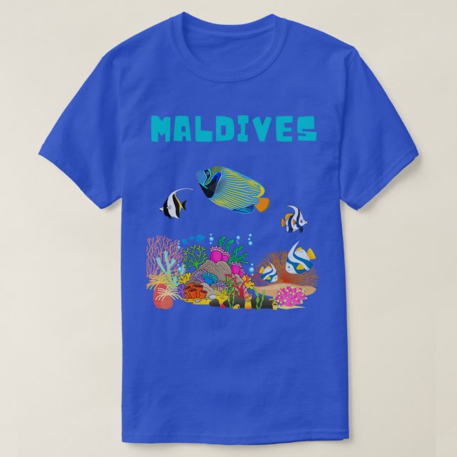 Camiseta Maldivas Coral Reef 1 (Frente do Design)