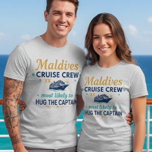 Camiseta Maldivas Cruzeiro Tripulação Abraço Engra