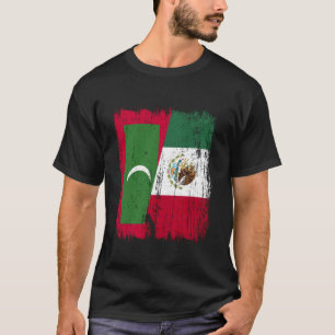 Camiseta Maldivas México Meia Bandeira Maldivo Mexicano Pat