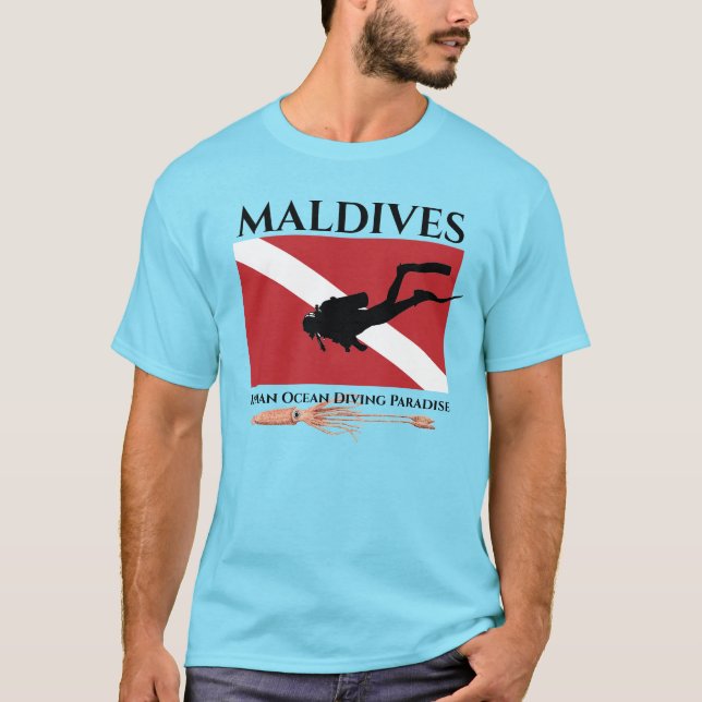 Camiseta Maldivas Scuba T-Shirt (Frente)