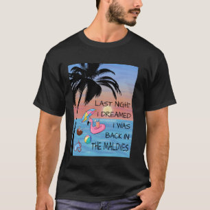 Camiseta Maldivas Sonho Flamingo Aventura Memórias Férias