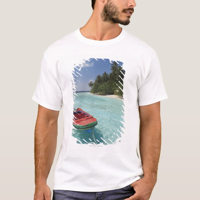 Camiseta Maldives, atol masculino, ilha de Kuda Bandos (Frente)