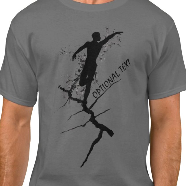 Camiseta MALE DANCER SILHOUETTE T-Shirt (Male dancer silhouette t shirt.  )