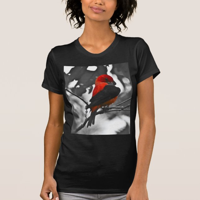 Camiseta Male Scarlet Tanager (Frente)