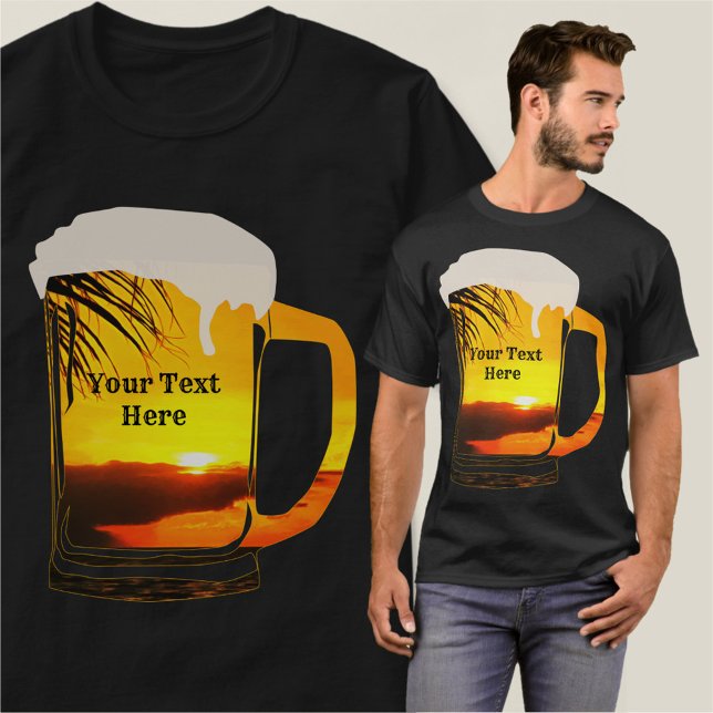 Camiseta Malecon Sunset & Cold Beer 2441 (Criador carregado)
