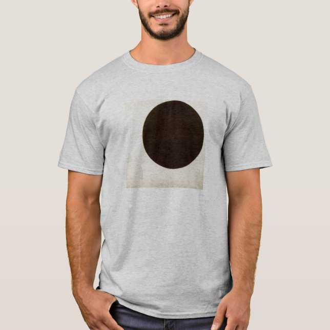 Camiseta Malevich, círculo preto (Frente)