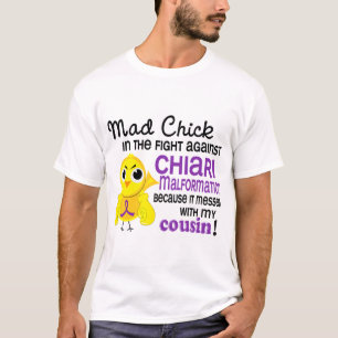 Camiseta Malformação louca de Chiari do primo do pintinho