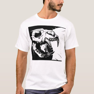 Camiseta Malha de gato de mangueira longa de japão minimali