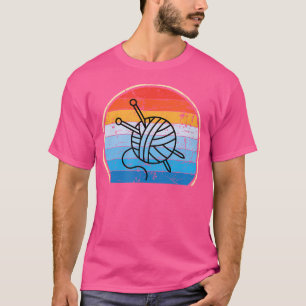 Camiseta Malha de Lã Retrô Meias de Crochê Malharia