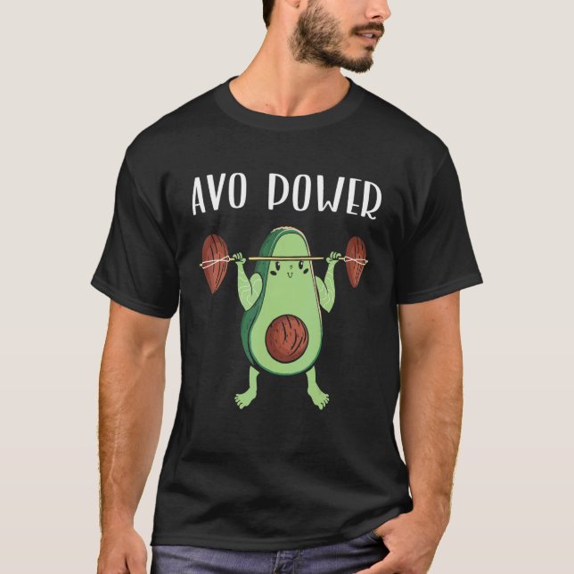 Camiseta Malhação Avocado Gym Workout Vegan Comida Cinco De (Frente)