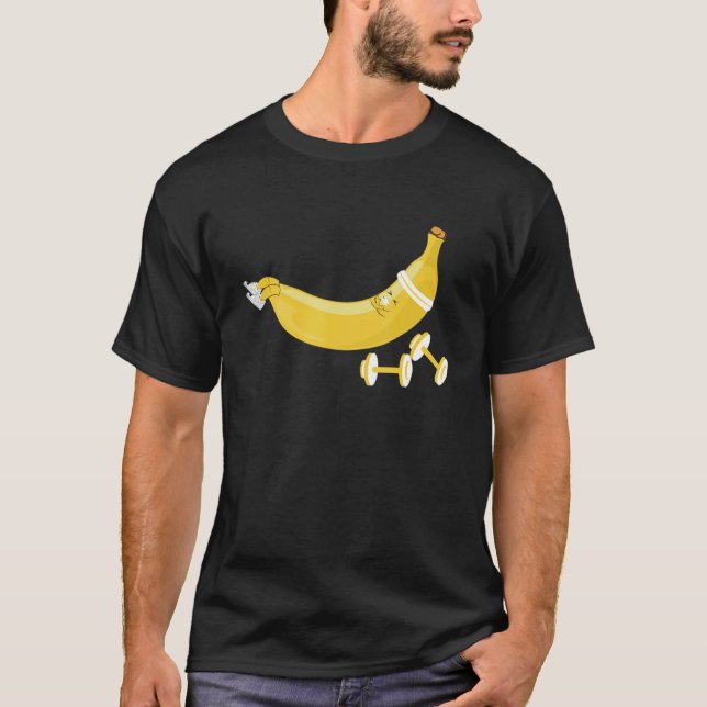 Camiseta Malhação Banana Gym Workout Fruta (Frente)