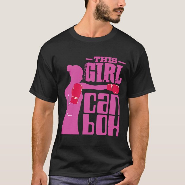 Camiseta Malhação Boxing Girl com luvas que adoro Kickb (Frente)