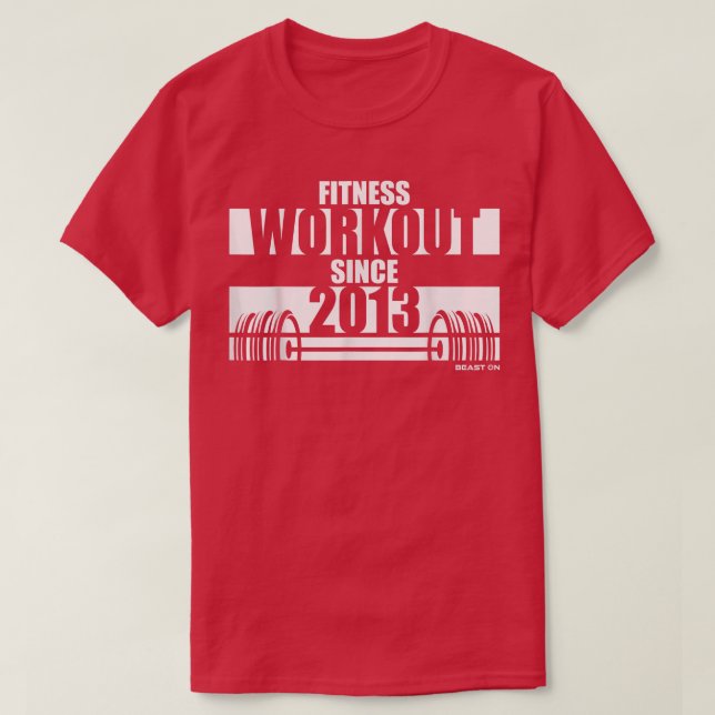 Camiseta Malhação de Ditos de Motivação Gym desde 2013 (Frente do Design)