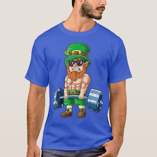 Camiseta Malhação de elevação de peso do Dia de São Patríci (Frente)