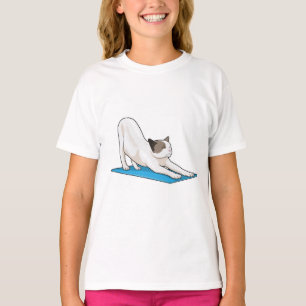 Camiseta Malhação de Meditação de Ioga Cat