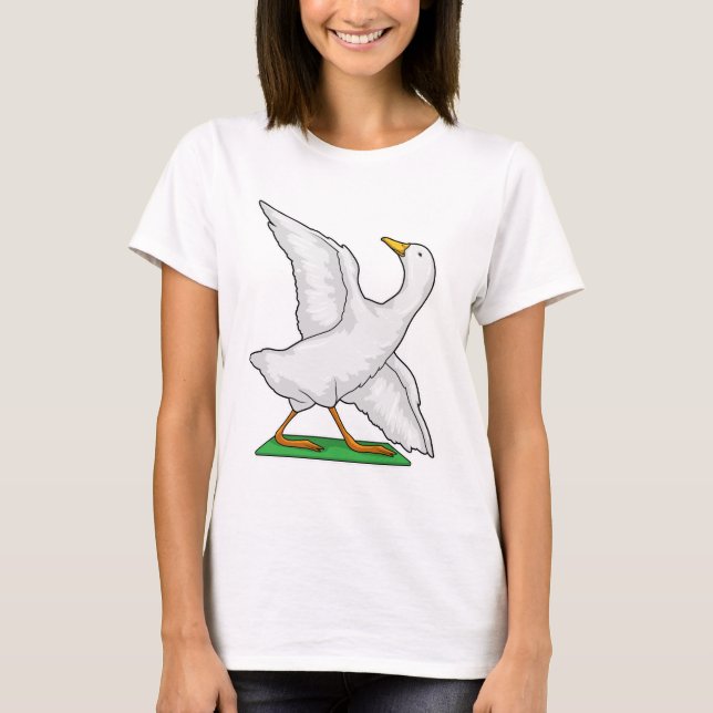 Camiseta Malhação de Meditação de Yoga Duck (Frente)