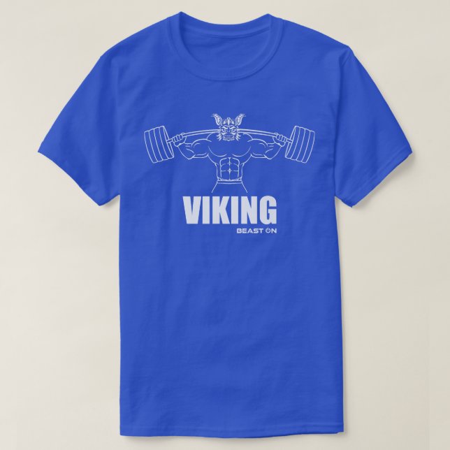 Camiseta Malhação de Motivação Viking Beast OnGym Dizendo (Frente do Design)