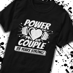Camiseta malhação do 23º aniversário Casal 23 anos de força