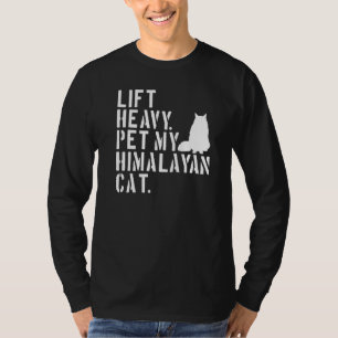 Camiseta Malhação Elevação Pesada Pet My Himalaia Cat