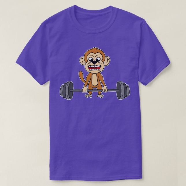 Camiseta Malhação elevadora de potência do macaco (Frente do Design)