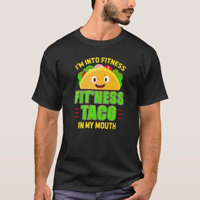 Camiseta Malhação engraçada Taco Foodie Comida mexicana Gym (Frente)