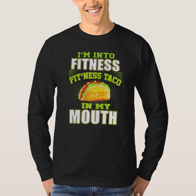 Camiseta Malhação engraçada Taco Foodie Comida mexicana Gym (Frente)