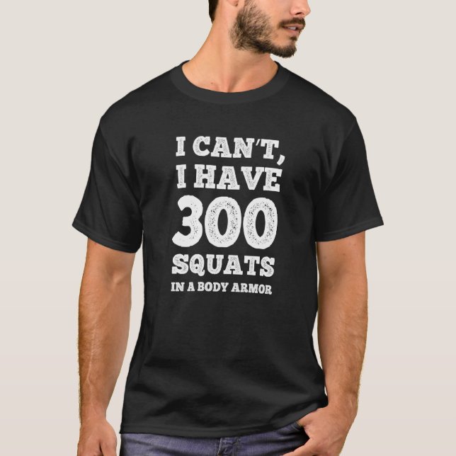 Camiseta Malhação eu não posso ter 300 Quadrados em um Armá (Frente)