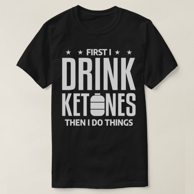 Camiseta Malhação Funerária Ketones Ketose Quitação Ketogên (Frente do Design)