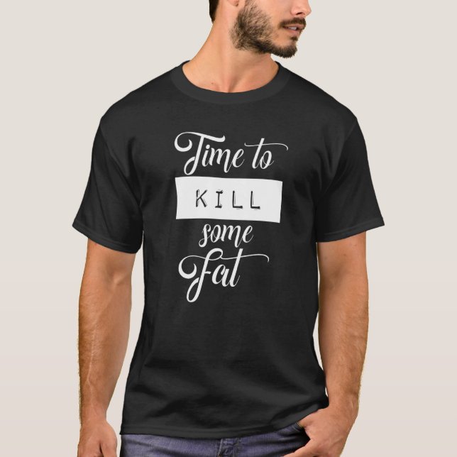 Camiseta Malhação Funny Gym Motivation Workout Em Execução (Frente)
