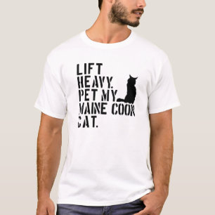 Camiseta Malhação - Levantar Pet Pesado Meu Gato De Maine