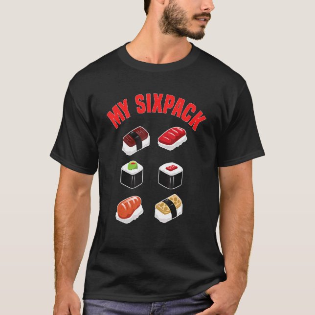 Camiseta Malhação Sushi Seis Pack (Frente)