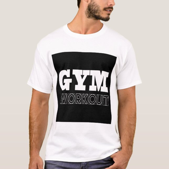 Camiseta Malhação T-Shirt da Bomba de Cobrir de Workout Gym (Frente)
