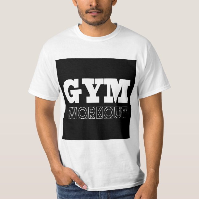 Camiseta Malhação T-Shirt da Bomba de Cobrir de Workout Gym (Frente)