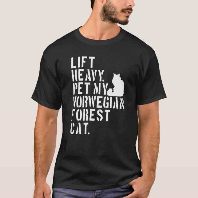 Camiseta Malhação Workout Levante Pesado Pet My Norueguês F (Frente)