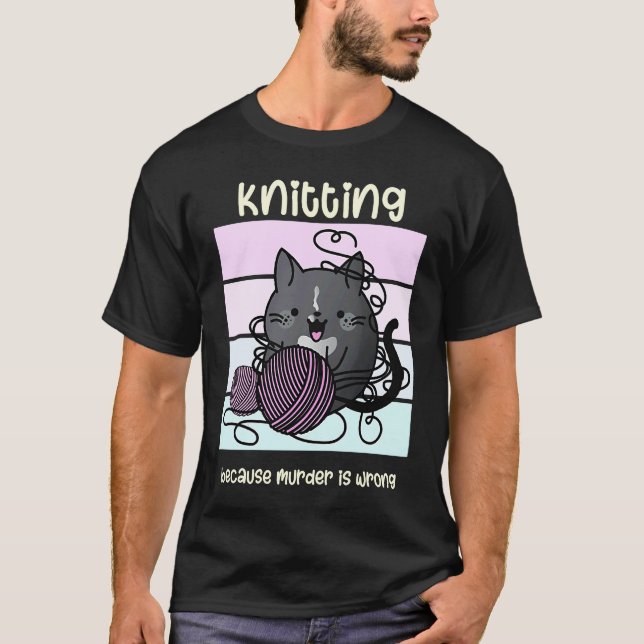 Camiseta 'Malhar é Errado'  Capa de Gato Misteriosa (Frente)