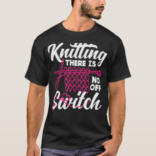 Camiseta Malhar Lá Não Há Desligar Malhar Fio Agulha